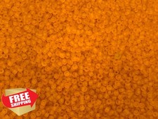 Seed Beads 11/0, 50g Clear Orange Matte for Jewelry Making