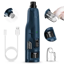 Dog Nail Grinder Quiet - (45db) 6-Speed Pet Nail Grinder with 2 LED Lights fo...