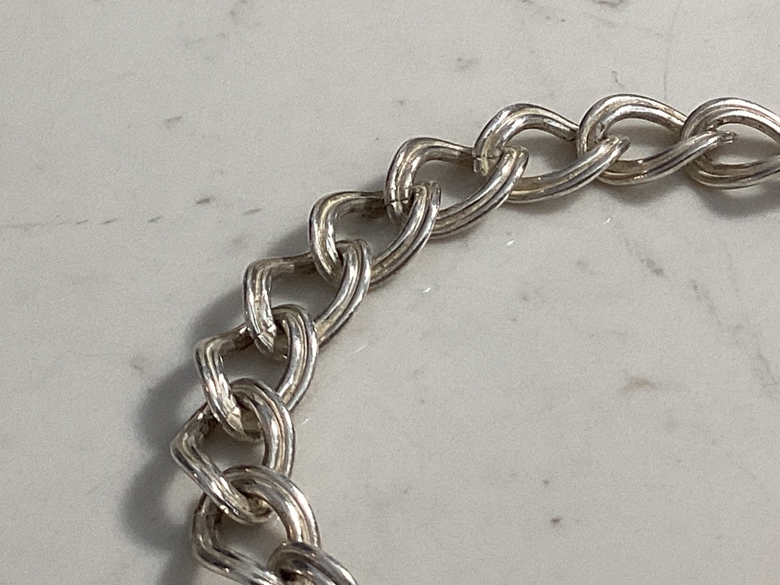 AUTHENTIC SIGNED STERLING SILVER REPOUSE HEART CH… - image 6