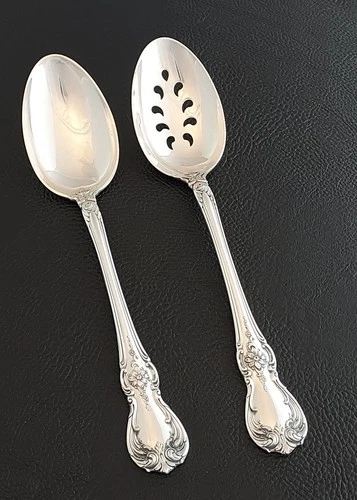 2 Towle Old Master Sterling Silver Tablespoons / Serving Spoons - 8-1/2" - 146g