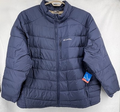 Columbia Labyrinth Loop II Omni Heat Gold Infinity Hooded Blue Jacket Mens Sz 6X