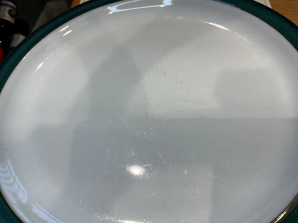 DENBY GREENWICH DINNER PLATES X 4 STONEWARE TABLEWARE LOT A GOOD COND. - Image 4 of 4