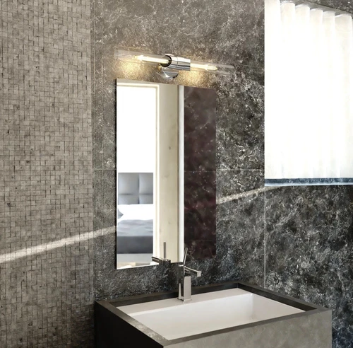 Vaxcel Lighting W0463 Webster 2 Light 25" Tall Bath Bar - Nickel New - Picture 2 of 4