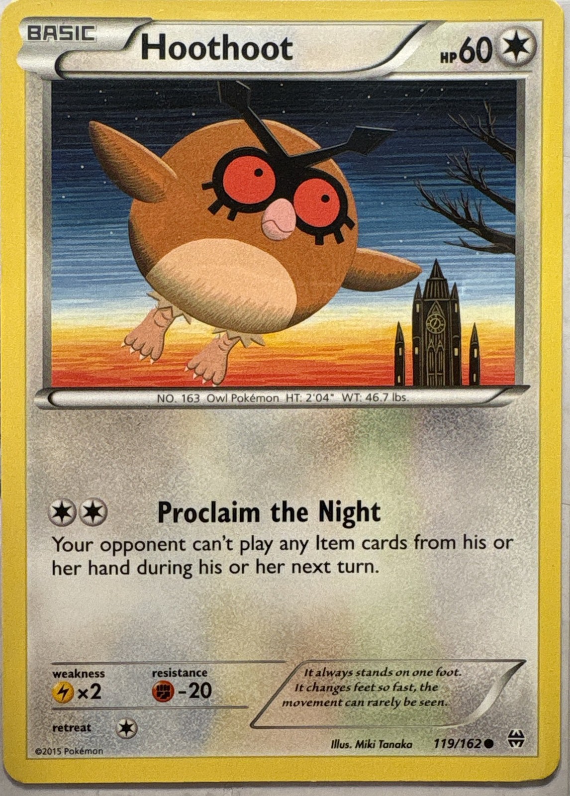 Hoothoot Common XY - BREAKthrough 119/162 LP