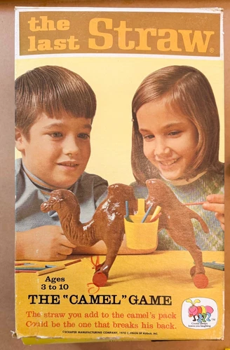 COMPLETE - Vintage 1970 The Last Straw Game Schaper Kusan Camel Board Game