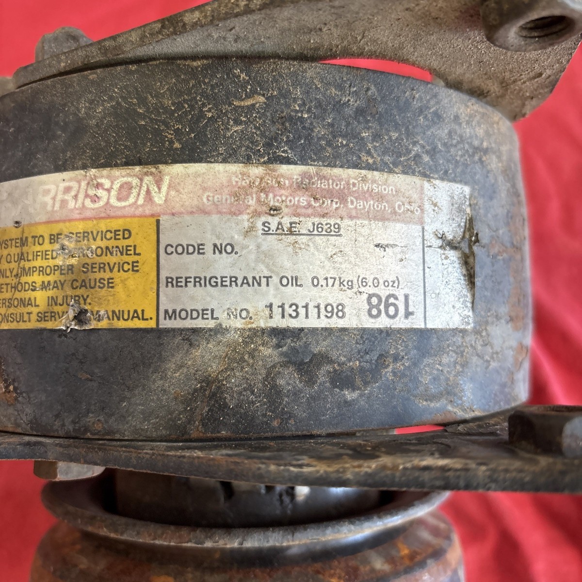 GM Harrison A/C Compressor Model 1131198 | eBay