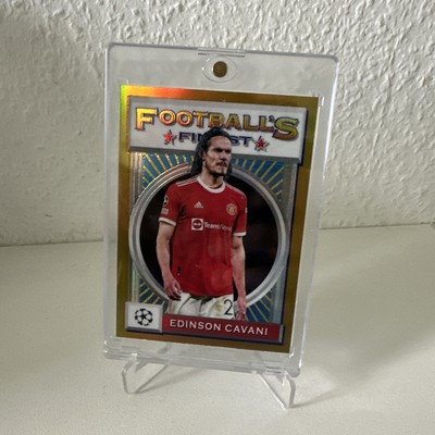 2021-22 Topps Finest Flashbacks UCL Gold Refractor 11/50 Edinson Cavani #56