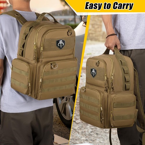 Tool Bag Backpack for Men with 3 Tool Pouches, Heavy-Duty Tool Storage Organi... - Picture 6 of 8
