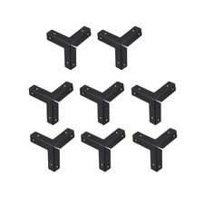 uxcell Metal Box Corner Protectors Edge Guard Protector 33 X 33 X 33mm Black