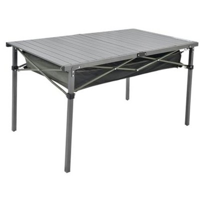 Folding Camping Table, Portable Roll-up Outdoor Lightweight Gray+storage