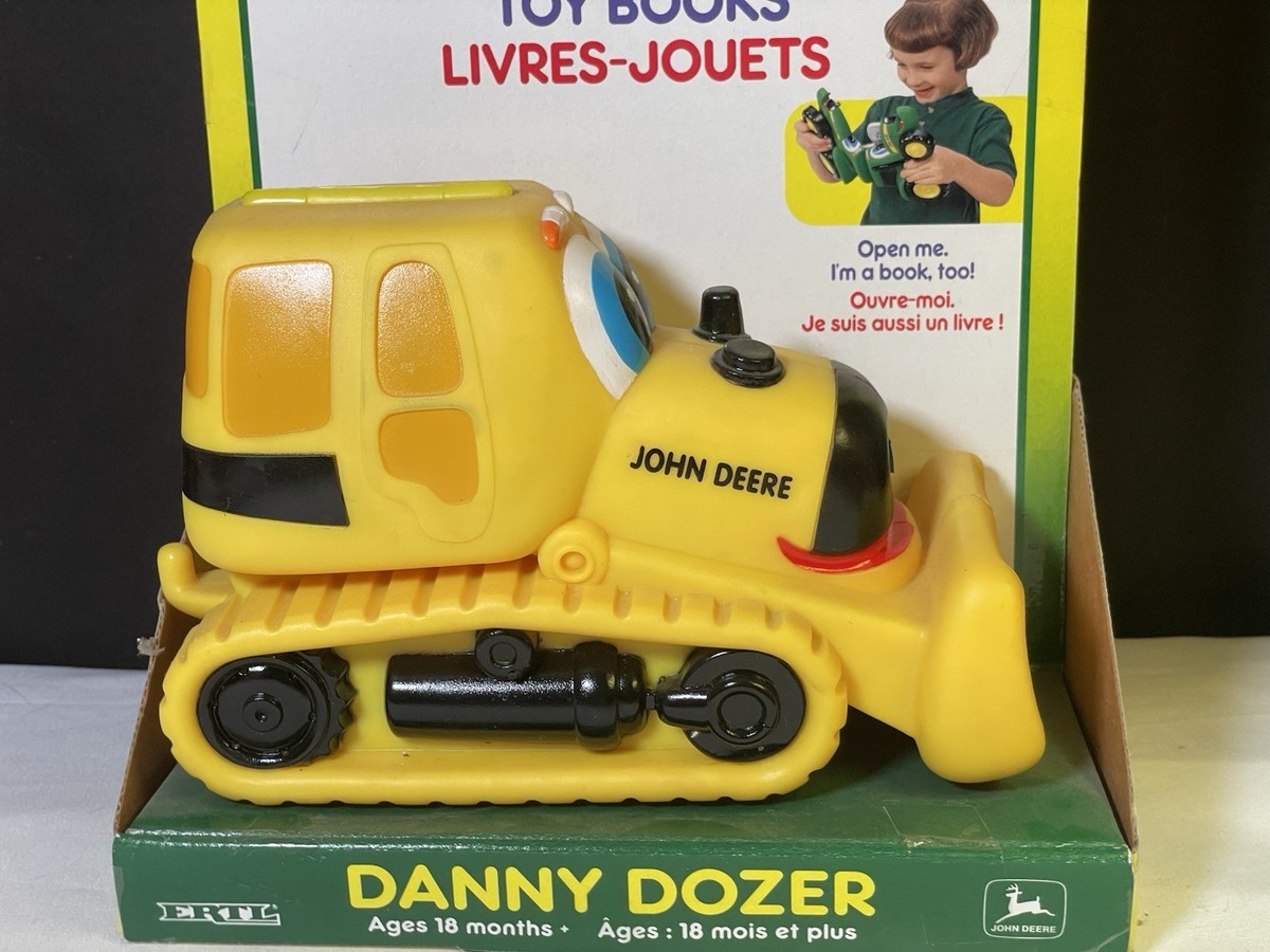 RARE VTG Ertl 1998 John Deere Kids Danny Dozer Soft Toy Book 18+