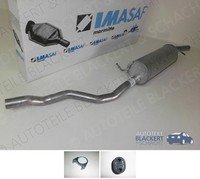 Imasaf Auspuff Mitteltopf+Anbauteile für Vw/Ford/Seat Sharan/Galaxy/Alhambra