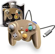 Brand New Controller for Nintendo GameCube Wii Switch Gold XYAB