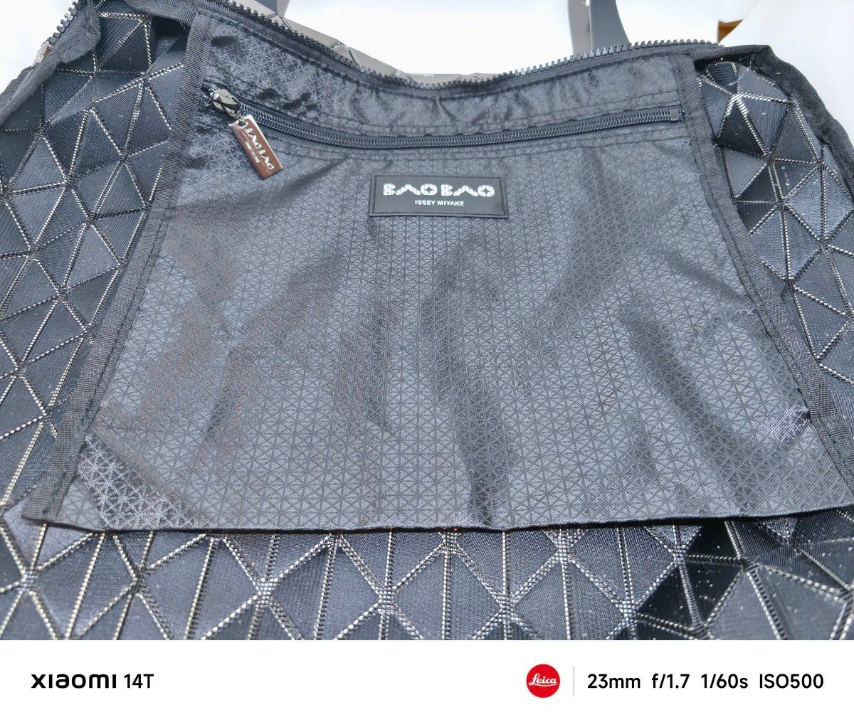 Bao Bao Triangular Pattern Tote Rare Large Used V… - image 5