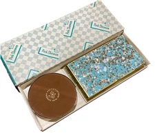 Park Sherman Confetti Lucite Memo Pad And Pen Set Turquoise Mid Century 
