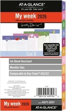AT-A-GLANCE 2026 Refill Weekly & Monthly Planner 3.75" x 6.75" Size 3 KD71-285Y