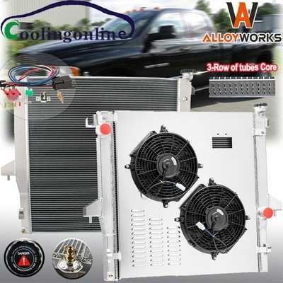 ASI Performance 3-Row Aluminum Radiator – For 2003-10 Dodge Ram 2500/3500 5.9L & 6.7L Diesel