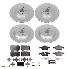 ESK6751 Powerstop 4-Wheel Set Brake Disc and Pad Kits Front & Rear for MB SL500