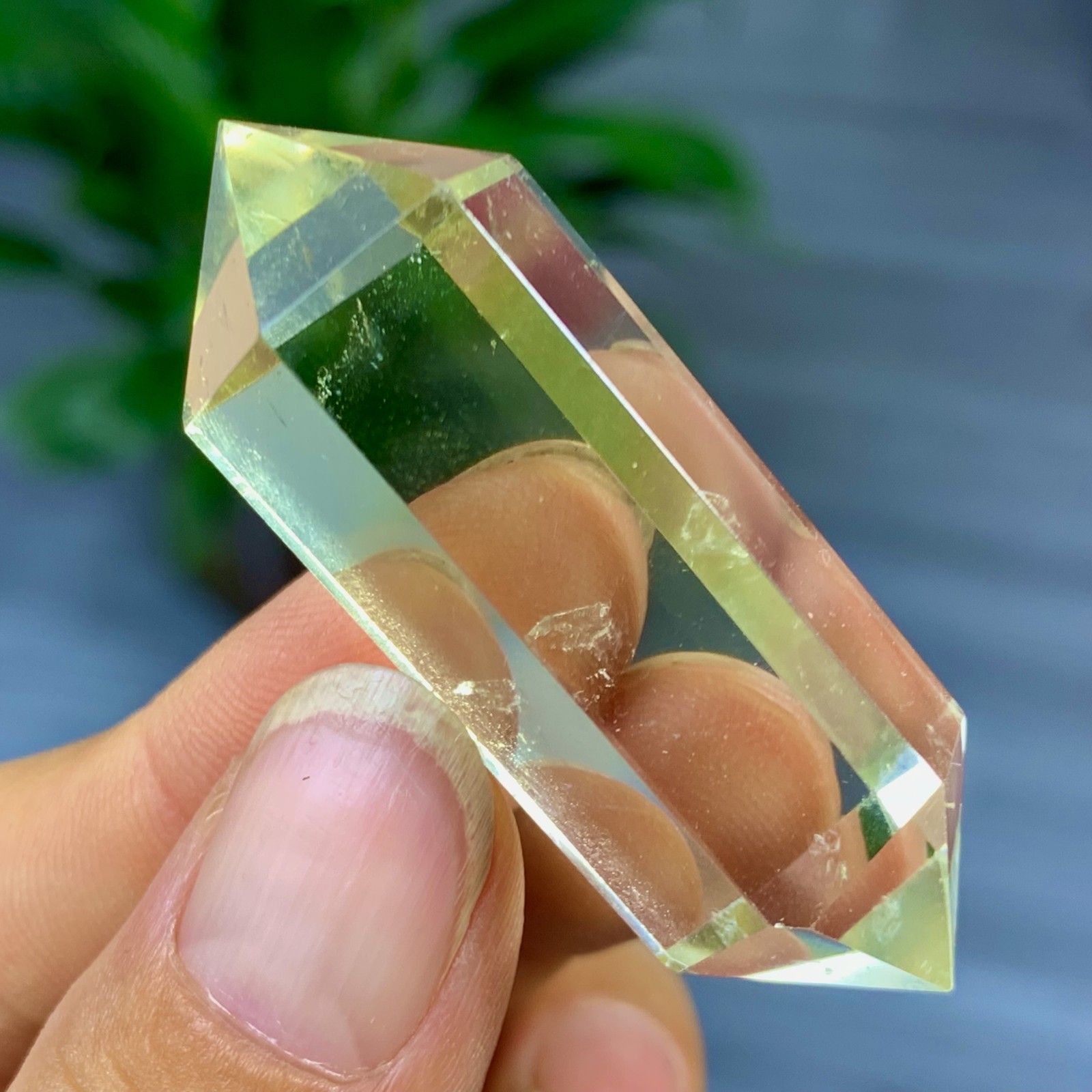 21G Natural Citrine Quartz Obelisk Crystal Wand for Reiki Healing Energy