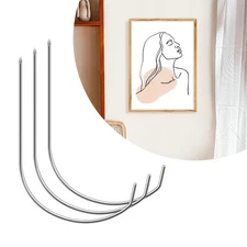 30 Pieces Picture Hangers, PinCute Drywall Hooks Picture Hanging Hooks Holds ...