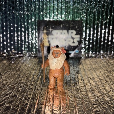 Vintage Star Wars 1984 Last 17 Paploo Ewok Figure Complete Original Cowl *READ*!