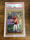 2024 Topps Chrome - Rookies Bo Nix #206 Gold Geometric Refractor /50 (RC) PSA 10