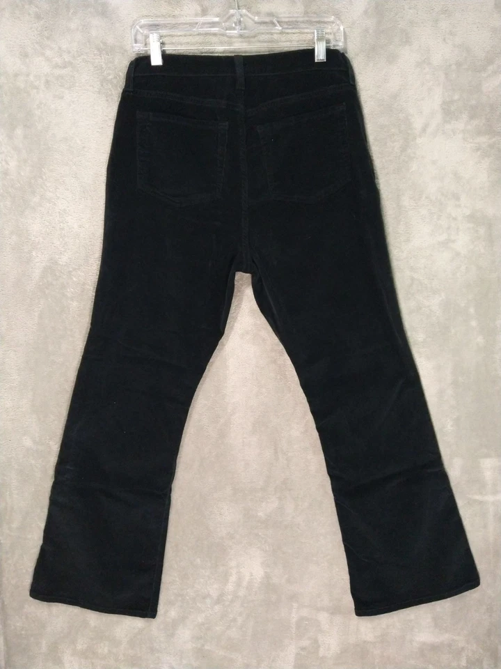 Pantalones NYDJ para mujer 12 Petite negros pana corte bota tiro alto elásticos hechos en EE. UU. Foto 2 de 4