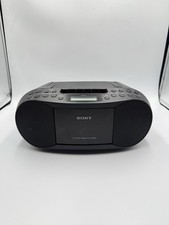 Sony CFD-S70 CD/Cassette Boombox w/ Radio Black Mega Bass Outlet Tested/Working
