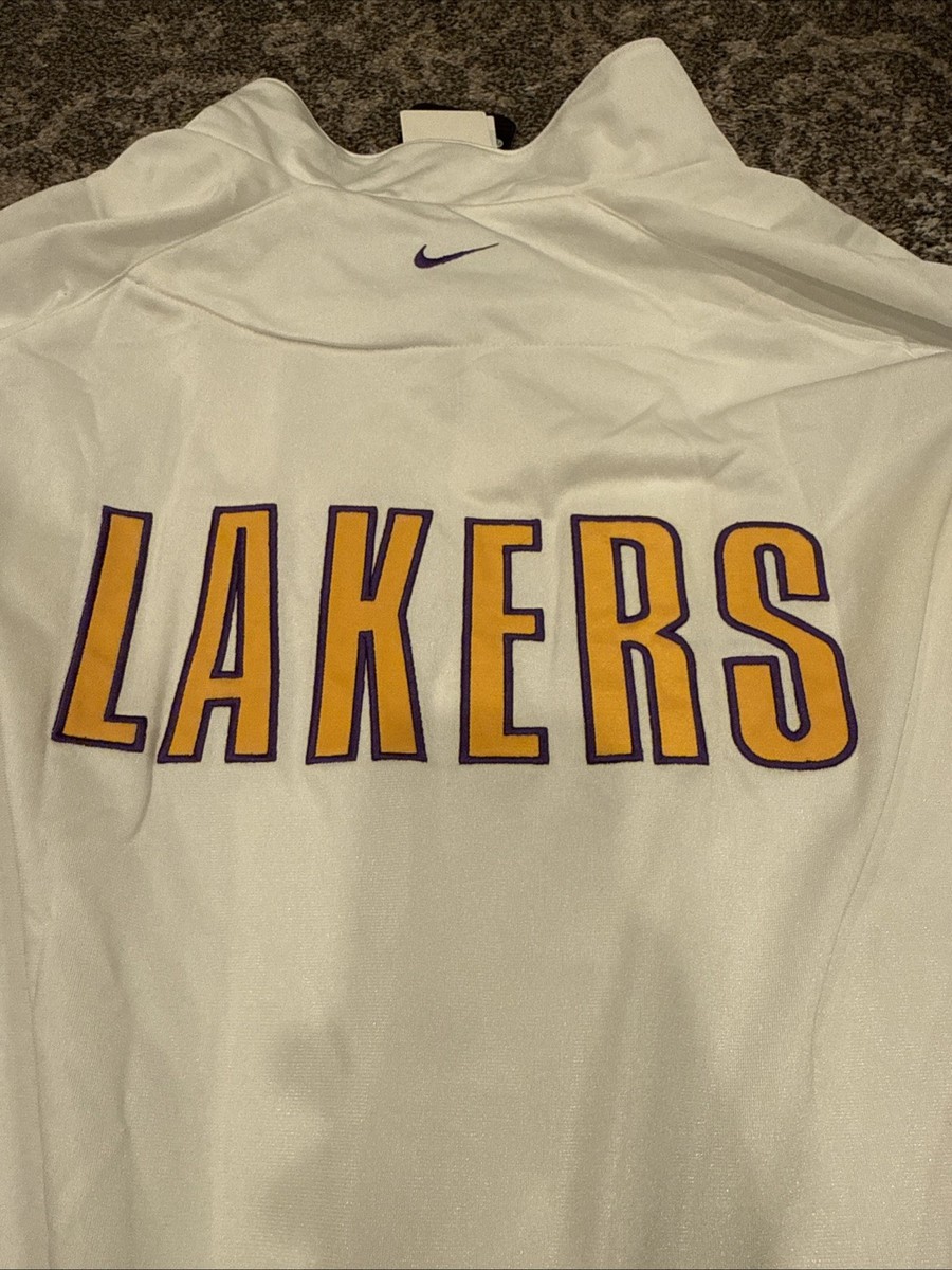 New Vintage 90's Nike NBA Game Jacket Los Angeles LA Lakers Warm