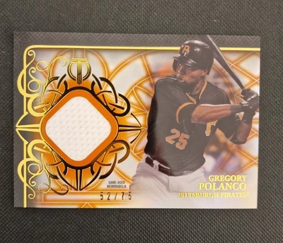 2015 Topps Tribute Relics Gregory Polanco #Tr-Gp Orange /75 (MEM) - Image 1 of 3