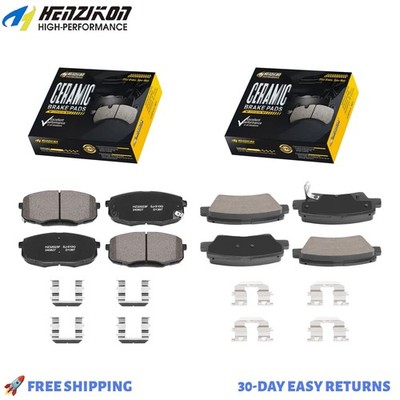Premium Front Rear Ceramic Brake Pads Set Direct Fit Kia Soul 2014-16 w/Hardware