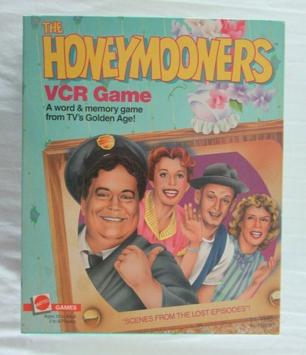 The Honeymooners VCR Board Game Mattel 1986 Vintage 100% COMPLETE VHS Tape - Picture 6 of 7