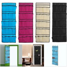 20 Pockets Over Door Hanging Bag Organizer Shoe Box Rack Hanger Storage Tidy HU