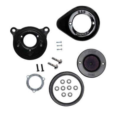 S&S LUFTFILTER STEALTH Air Stinger BLACK HARLEY DAVIDSON TWIN CAM DELPHI EFI...