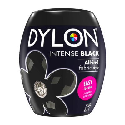 Intense Black DYLON Machine Dye Pod 350g Permanent Colour Wash Dye Fast Disaptch
