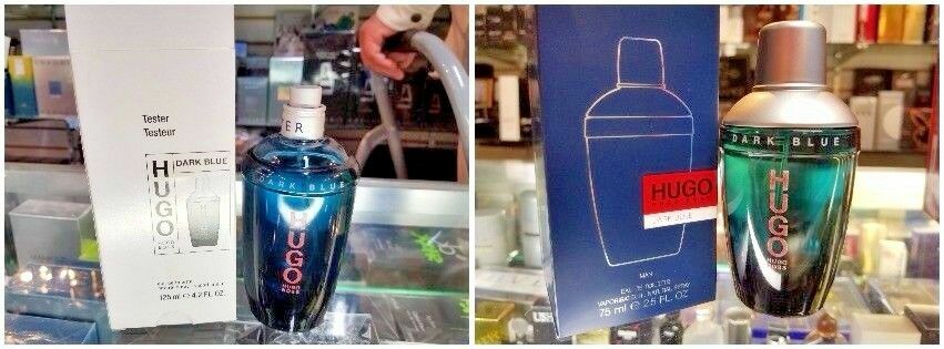 Hugo DARK BLUE by Hugo Boss 2.5 oz 75 ml EDT OR 4.2 oz Him Spray