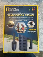 NATIONAL GEOGRAPHIC Metal Detector Sand Scoop  Trowel Shovel Black