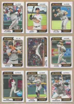 2023 Topps Heritage SAN FRANCISCO GIANTS Base Team Set of (11) Estrada Webb