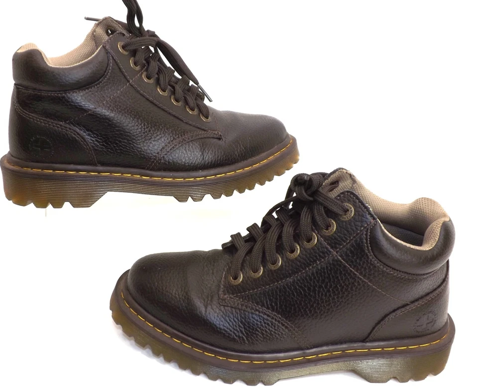 Dr. Martens Harrisfield Cuero Marrón Chukka Zapatos Botas: Para hombres 8 - Para mujeres 9 Foto 4 de 4