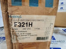 New Old Stock Siemens F321H 30 amp 240 volt Type 12 Disconnect Fused 