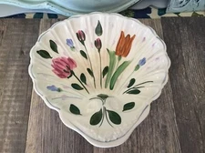Blue Ridge Southern Pottery Deep Shell China Relish Dish Floral