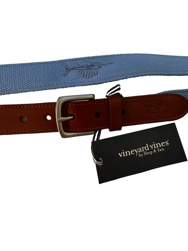 Vineyard Vines American Flag Belt Made in USA Size 30 | eBay display picture 3