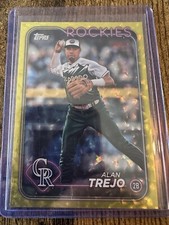 2024 Topps Update Series - Yellow Crackle /50 #US7 Alan Trejo