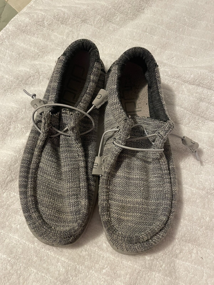 Hey Dude Wally Stretch Mens Size 9 Gray Slip On Casual Shoes  display picture 2