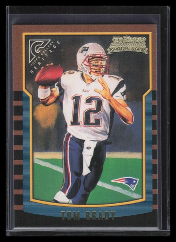 2002 Topps Gallery Heritage GHTBR Tom Brady 2000 Bowman