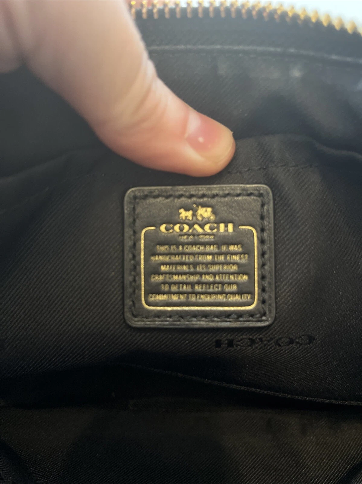 Borsa Coach Nolita 19 patchwork pelle trapuntata convertibile nero argento oro usata in ottime condizioni