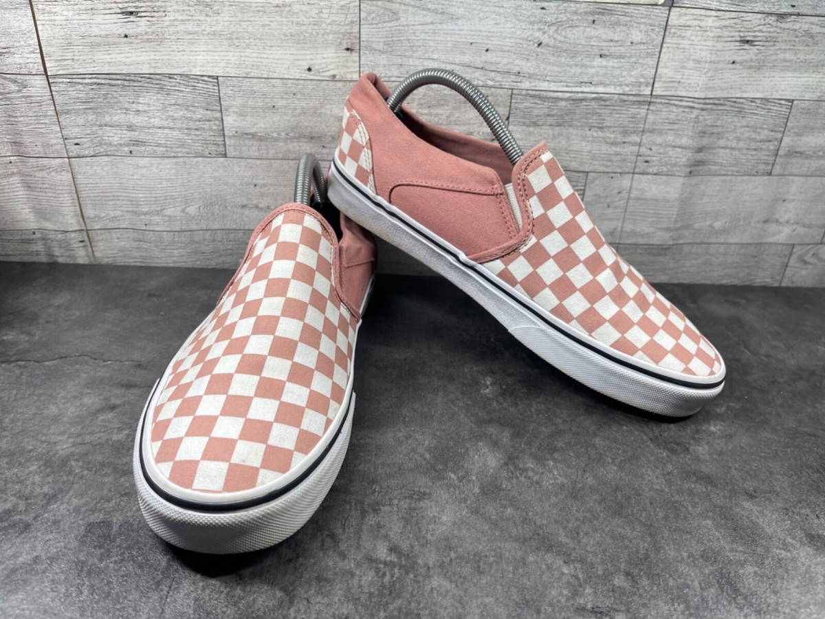 Pink Vans Shoes Blush Checkerboard Vans VANS OTW Checkerboard