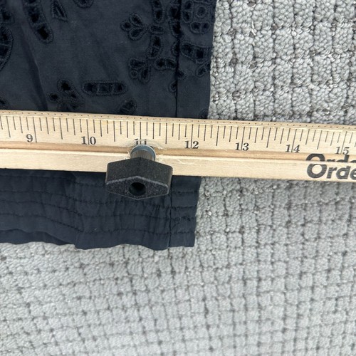 Da Nang Hose Damen Größe S Schwarz Pull On Kordelzug Weites Bein Cut Out Seidenmischung - Bild 7 von 11