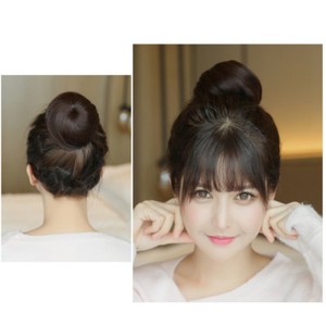 Clip In On 100 Real Human Hair Bun Scrunchie Chignon Updo Cover