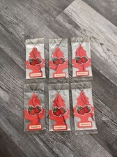 Little Trees Strawberry Hanging Air Freshener Home Car 6 Individual Packs